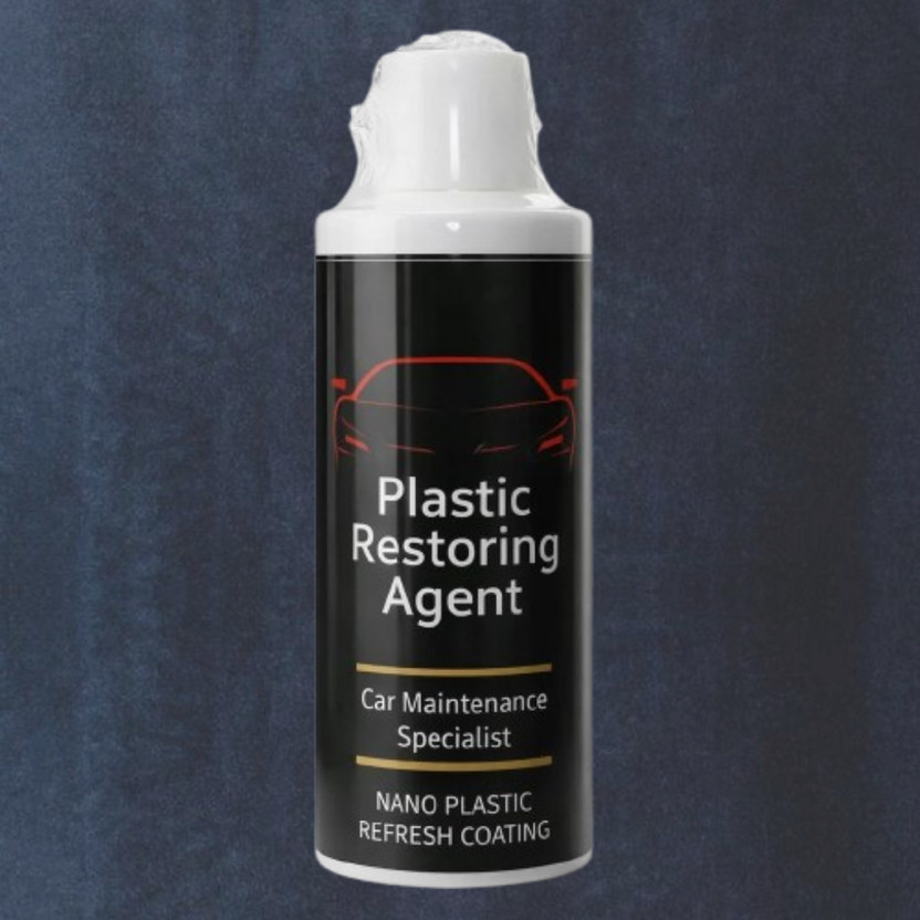 ShineNova Plastic Restoring Agent for Weather Stripping and Trim Nano Plastic Refresh Coating for Seamless Trim Finish Vehicle Interior Cleaner(100 ml)