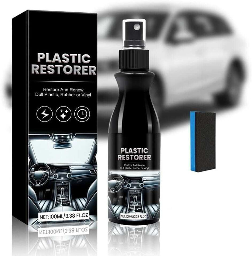 BM brothers Plastic Restorer Dashboard for Plastic, Vinyl, Rubber Car Interior Protection Vehicle Interior Cleaner(100 ml)