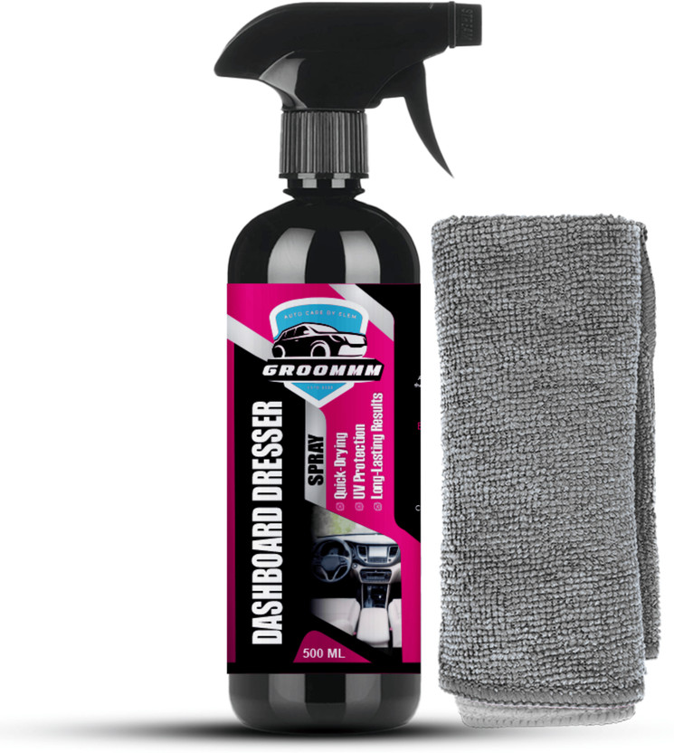 ELEM ELEM Groommm Dashboard Dresser & Car Interior Polish Spray with Microfiber Cloth ELGR002IN Vehicle Interior Cleaner(475 ml) - Flipkart Deal
