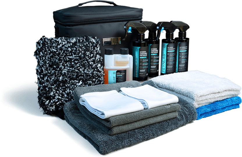 FEYNLAB Car Care Maintenance Kit with Pure Rinseless Formula - Vehicle Interior Cleaner(250 ml)