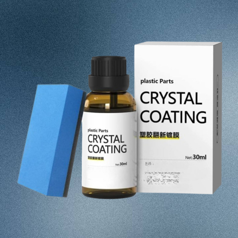 Crawloff Plastic Coating Liquid for Interior Surface Gloss Finish Plastic Surface Care Solution for Durable Protection Vehicle Interior Cleaner(30 ml)