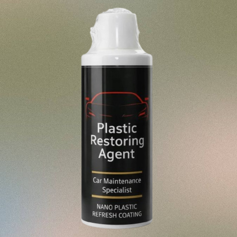 ShineNova Automotive Plastic Refresh Coating for Exterior Molding Plastic Restoring Agent for Deep Clean and Trim Renewal Vehicle Interior Cleaner(100 ml)