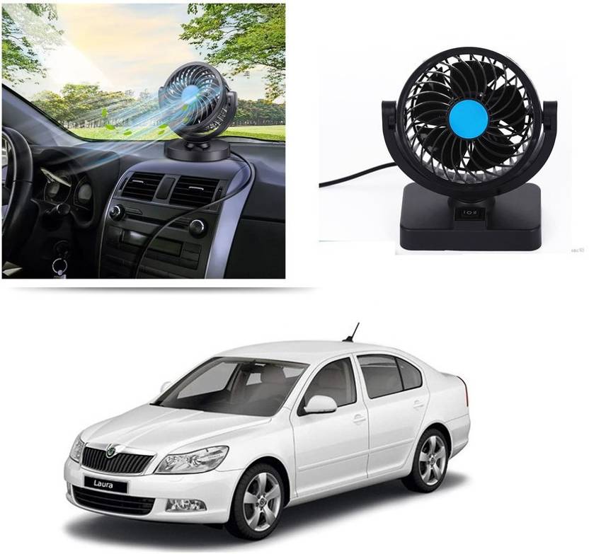 Atoray Car Fan 12V 360 Degree Rotatable Signal Head Car Interior Fan