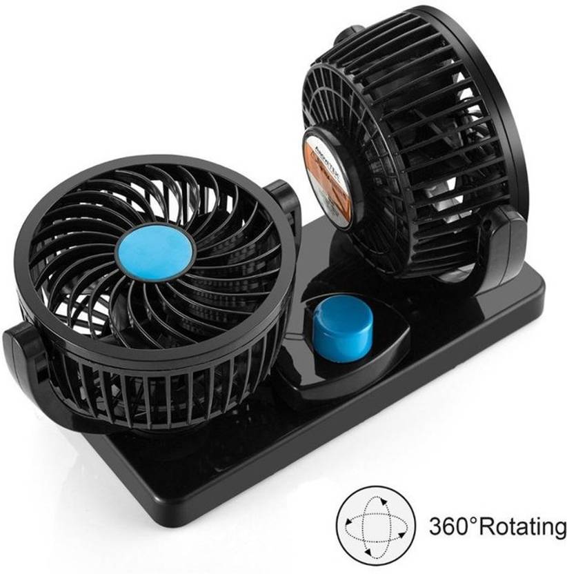 Atoray Car Fan Dual Head 2 Speed Dashboard Cooling Fan for Toyota