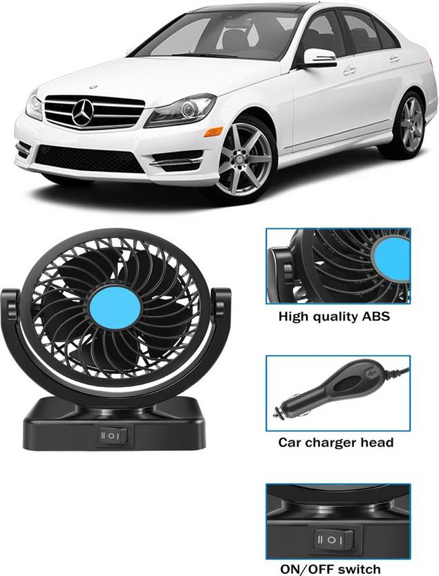 Genipap Cooling Car Fan 360 Degree Rotatable For vehicleGCF 302 Car