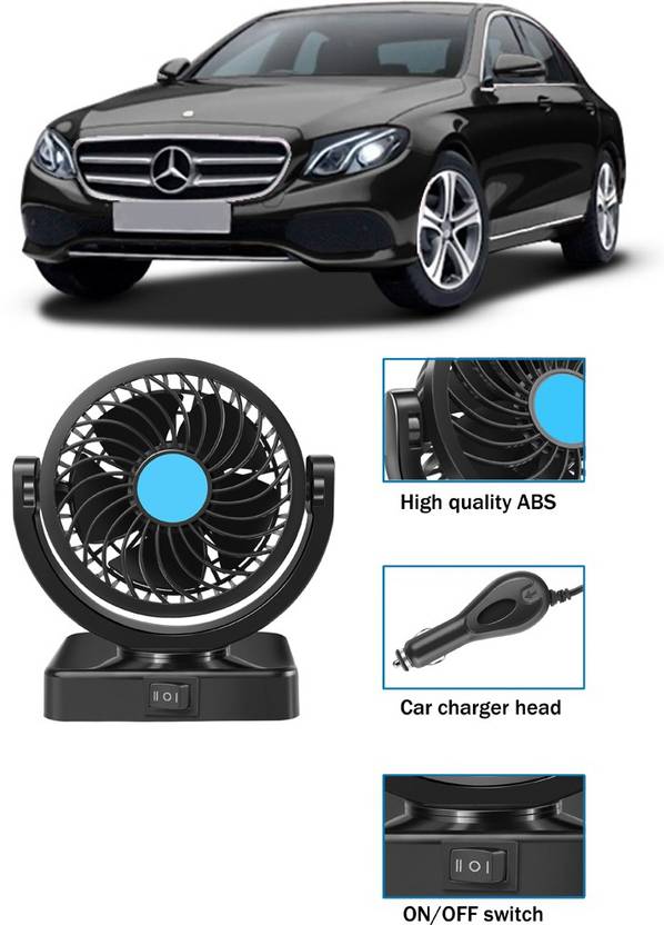 Enfield Works Cooling Car Fan 360 Degree Rotatable For vehicleY_379