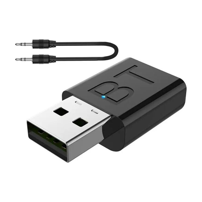 RPMSD v5.0 Car Bluetooth Device with Audio Receiver, 3.5mm Connector, Adapter Dongle(Black)