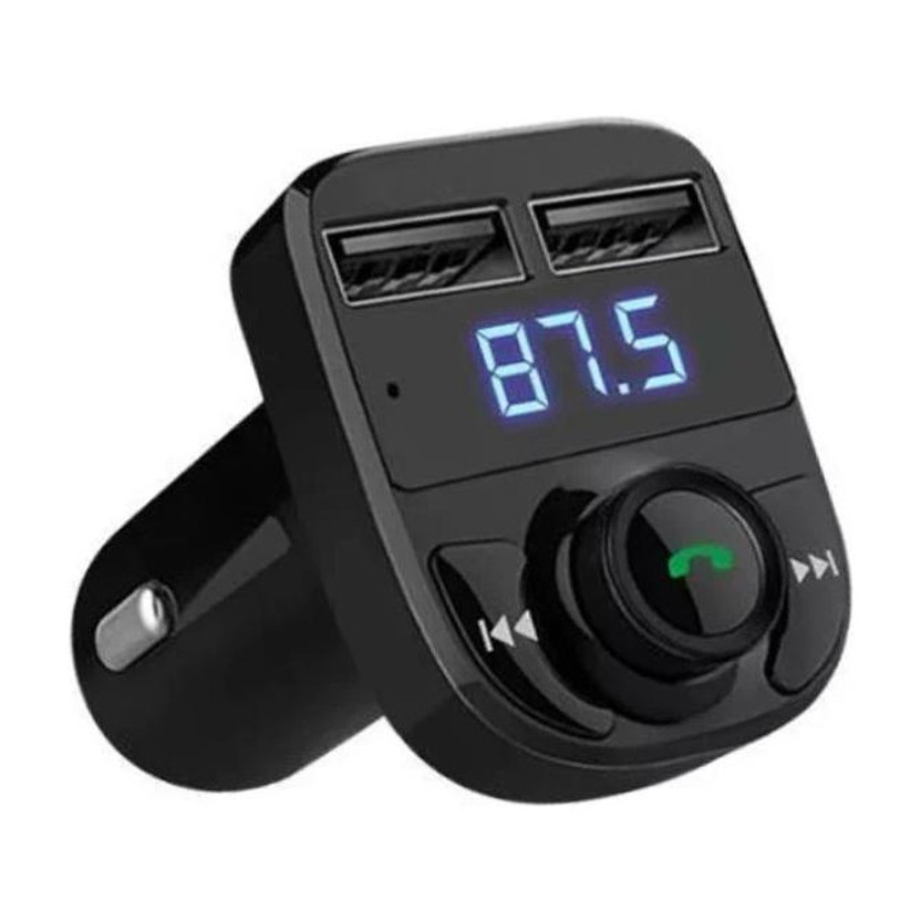 Allmusic v4.1 Car Bluetooth Device with 3.5mm Connector, Audio Receiver, Car Charger, FM Player, MP3 Player(Black)