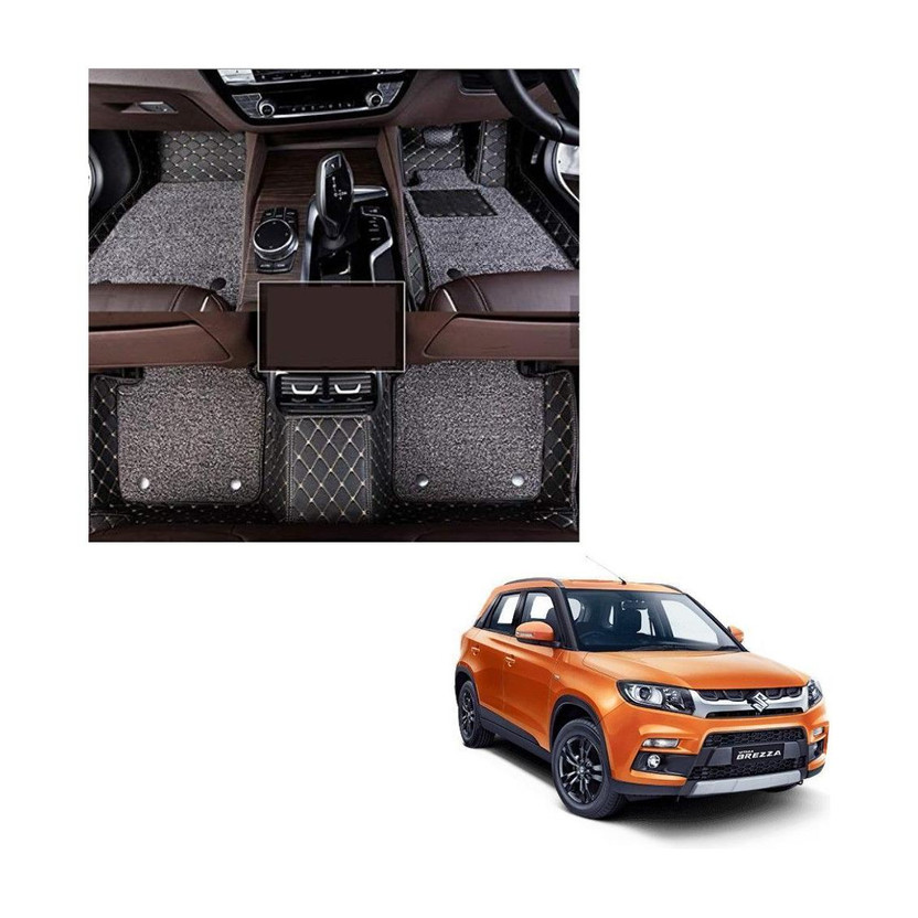 Drizon Leatherite 7D Mat For  Maruti Suzuki Vitara Brezza(Black)