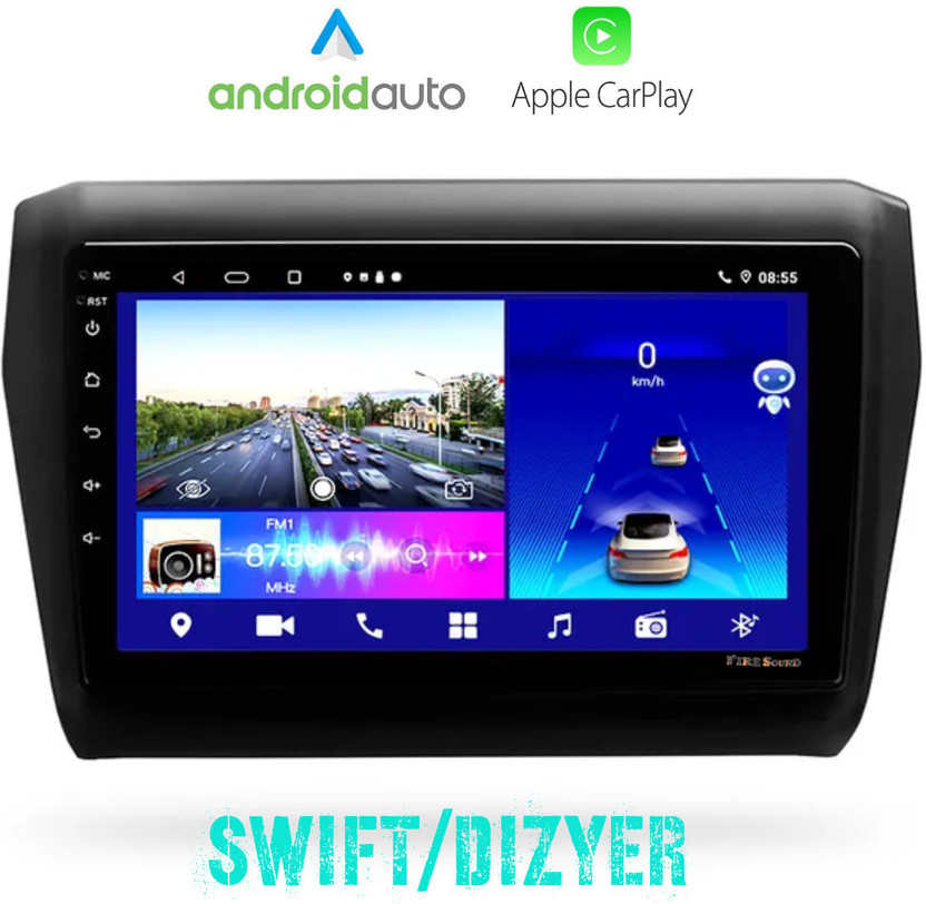 Fire sound Swift /dzire 2018-23,9inch Android, Apple play, AHD 1280p.Ram 2/32 Car Stereo(Double Din)