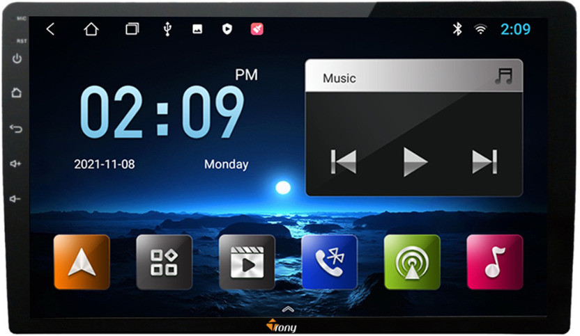 Trony 9" Android Car Stereo | 6GB RAM + 128GB Storage | Bluetooth | Wi-Fi | GPS | FM Car Stereo(Double Din)