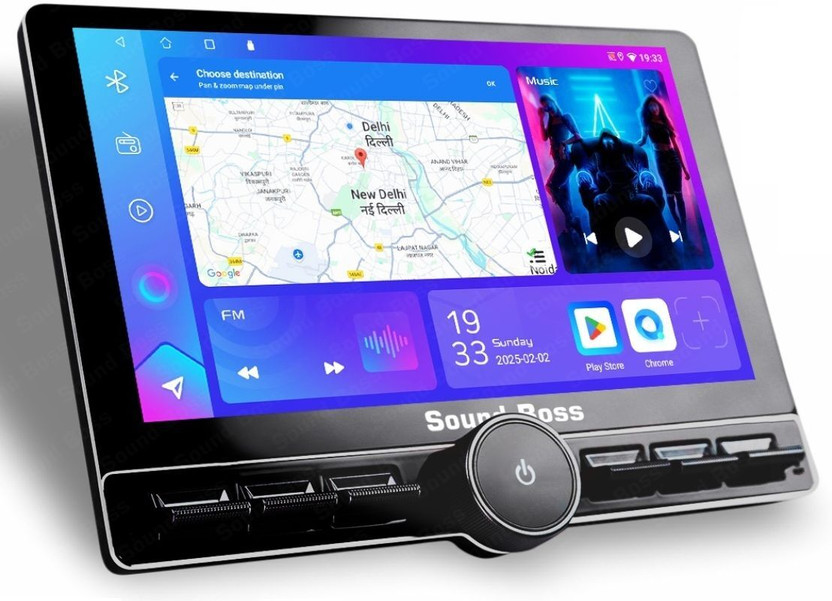 Sound Boss Androidify 4th Gen 10.1" Diamond Piano Series (2GB/32GB) Android Car Stereo(Double Din)