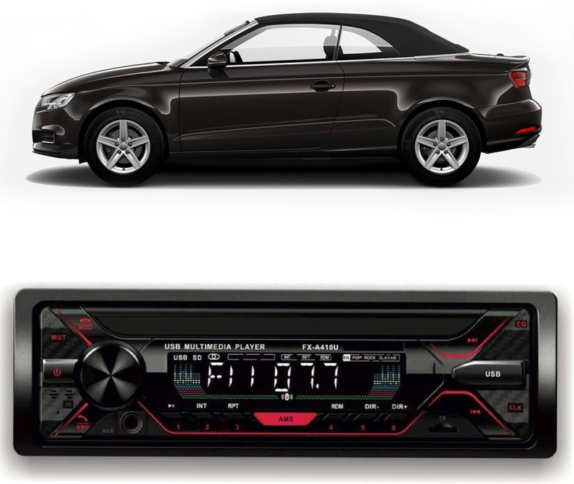Dvis Car Stereo FX- A100U Car Stereo with Bluetooth, USB, SD Card , Aux D-31 Car Stereo(Single Din)