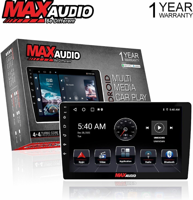 Max Audio AndroMax MA-100 9" | 2GB /32GB | Touchscreen Android Car Stereo(Double Din)