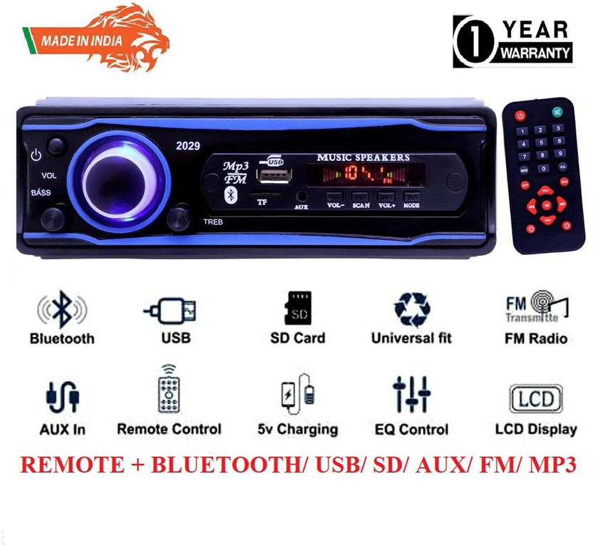 PROKONAI Universal BLUETOOTH/USB/SD/AUX/FM/MP3 - PRO Z2389 Car Stereo(Single Din)