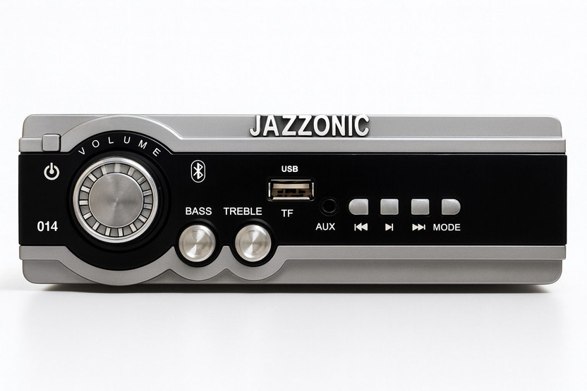 Jazzonic Jazzonic 0014 back/grey Double IC High Power Universal Fit Mp3 CAR Stereo Car Stereo(Single Din) - Flipkart Deal