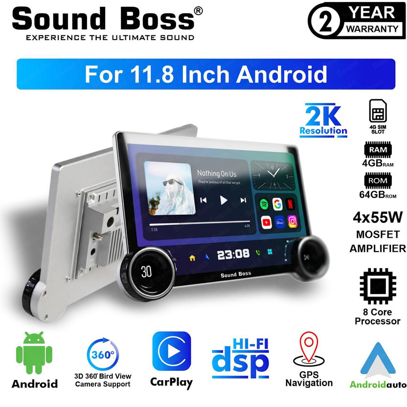 Sound Sound Boss 2K Diamond Series Androidify 4th Generation 11.8 Inch (4GB/64GB) Android. Car Stereo(Double Din) - Flipkart Deal