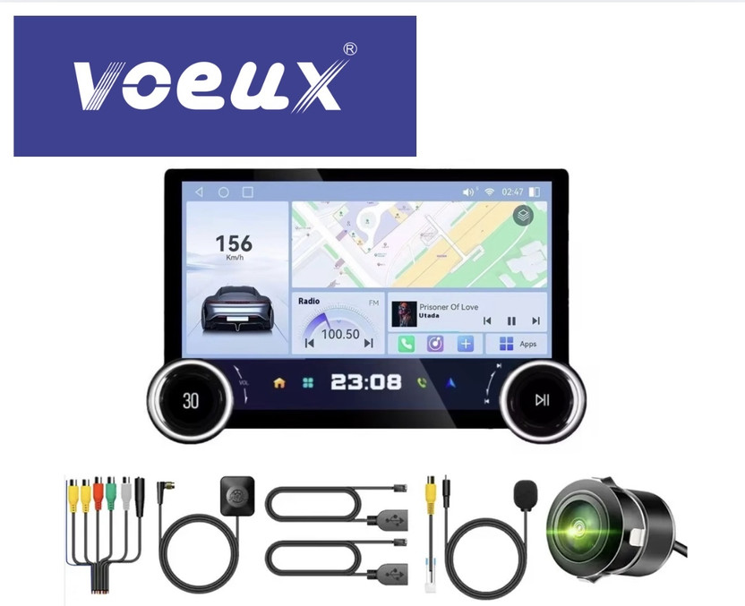 Voeux 10.1' X80 Diamond- Dual Knob with AHD Camera 4GB+64GB Car Stereo(Double Din)