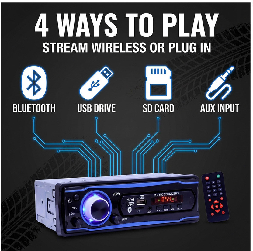 PROKONAI Universal Pro+ BLUETOOTH/USB/SD/AUX/FM/MP3 - PRLE2179 Car Stereo(Single Din)