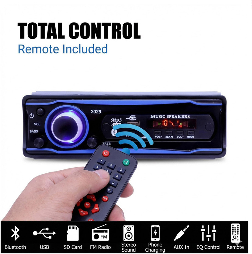 PROKONAI Universal Pro+ BLUETOOTH/USB/FM/AUX/SD/MP3 - PRLH1276 Car Stereo(Single Din)