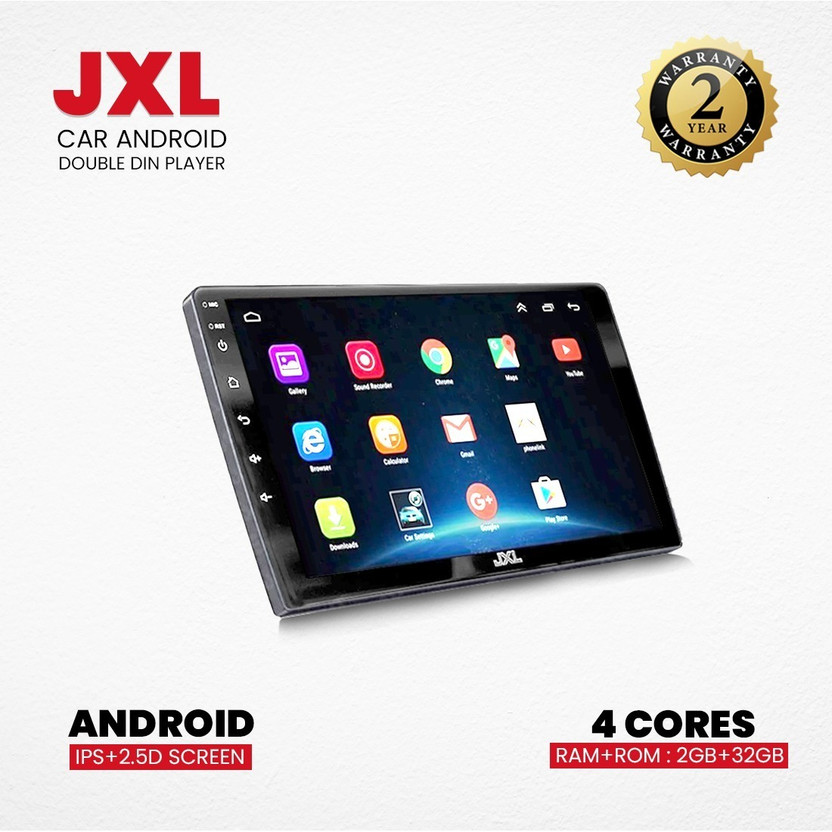 JXL 9 Inch Car Android 2GB/32GB Touch Screen Quad Core Processor 1080P HD Screen Car Stereo(Double Din)