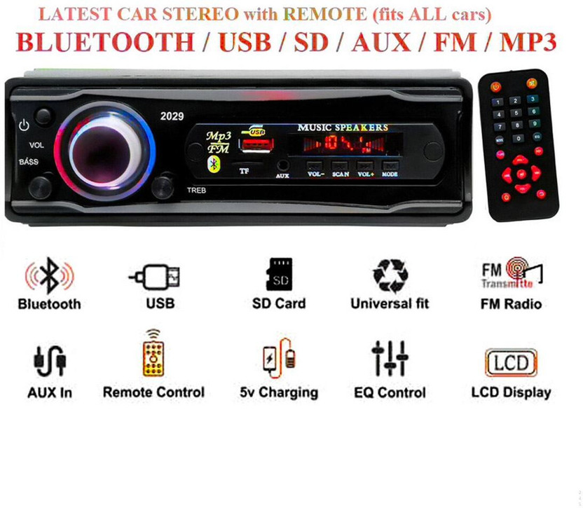 Retails Gateway Universal Pro+ BLUETOOTH/USB/SD/AUX/FM/MP3 - PRLC0245 Car Stereo(Single Din)