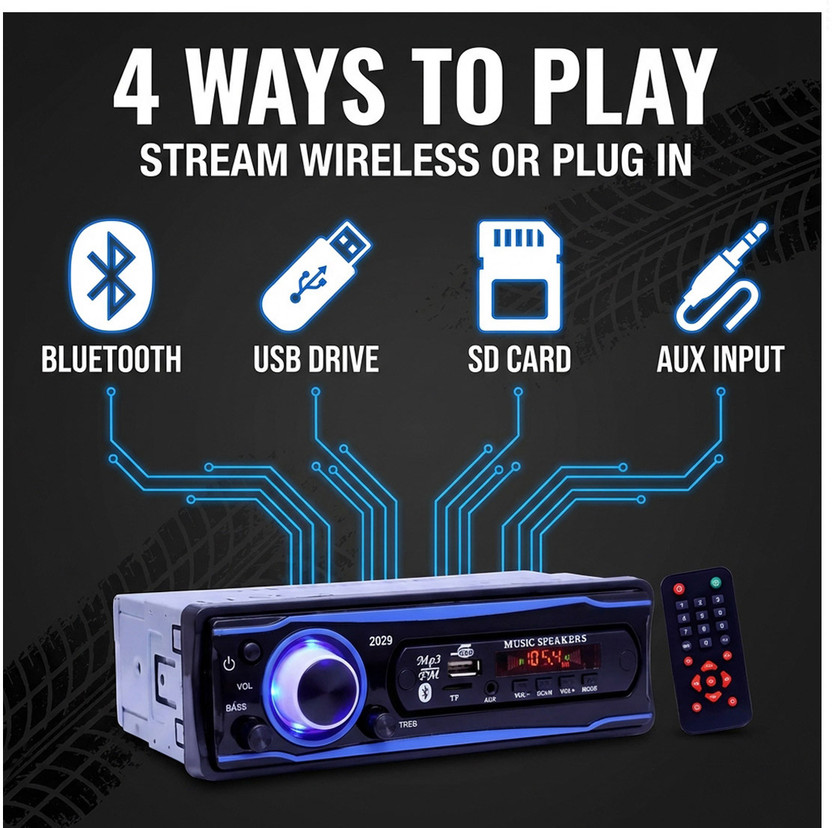 PROKONAI Universal Pro+ BLUETOOTH/USB/SD/AUX/FM/MP3 - PRLE0306 Car Stereo(Single Din)