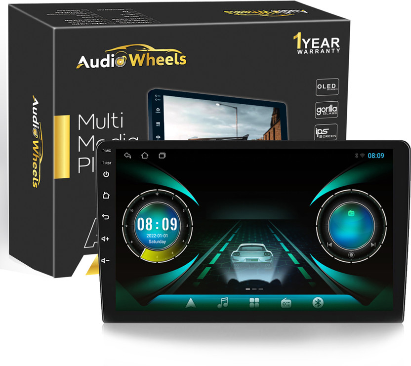 Audio Wheels TS7 Car Android 12 Stereo 1GB/32GB With Gorilla Glass IPS 9" HD Display 1280x720 Car Stereo(Double Din)