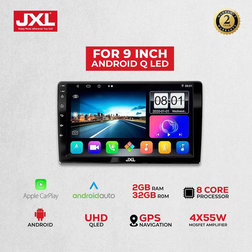 JXL 9inch 2gb/32gb Wireless Apple Car Play/ Auto Android/ Octa CORE Car Stereo(Double Din)