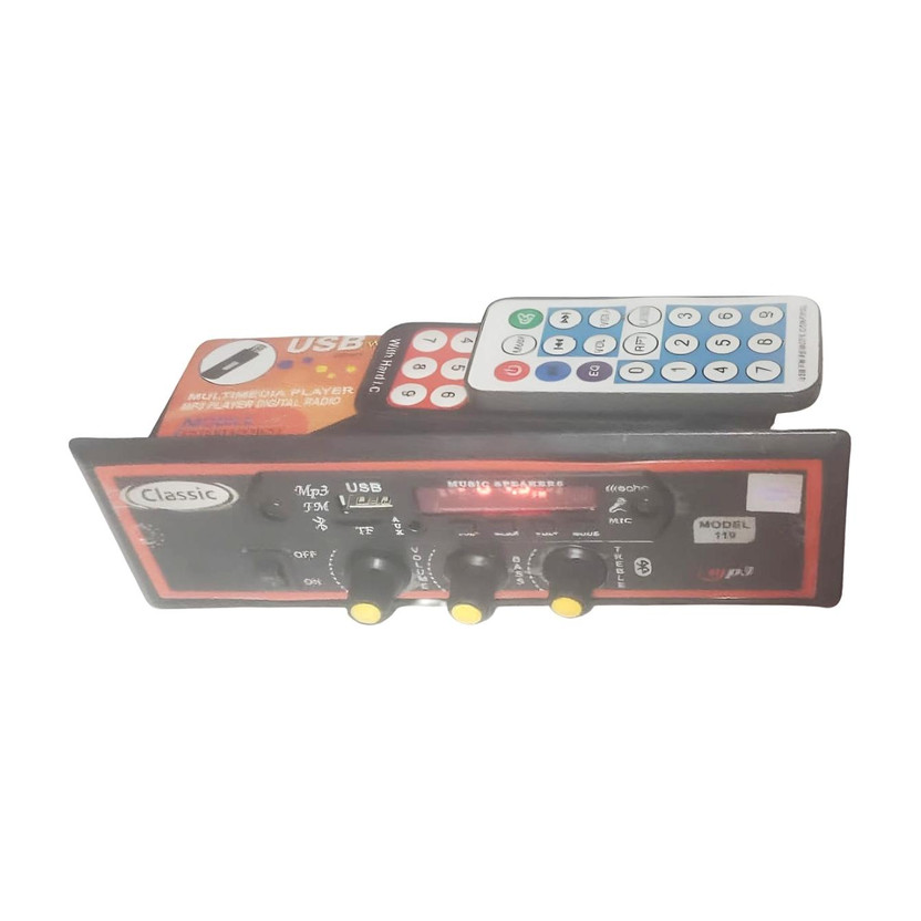 Classic GADI DC 12V usb player bluetooth single TEMPU E RIKSHAW CAR BUS Car Stereo(Single Din)