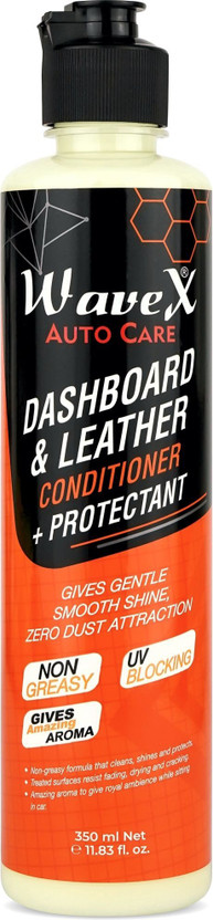 Wavex Liquid Car Polish for Dashboard, Leather(350 ml, Pack of 1)