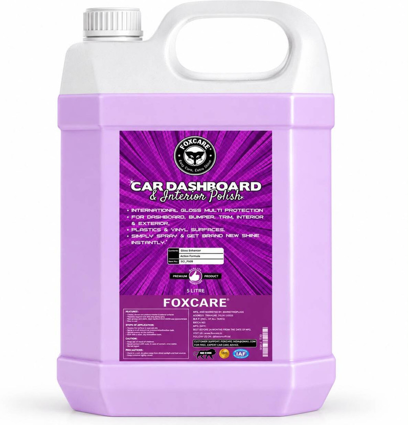 FOXCARE FOXCARE Liquid Car Polish for Dashboard(5 Kg, Pack of 1) - Flipkart Deal