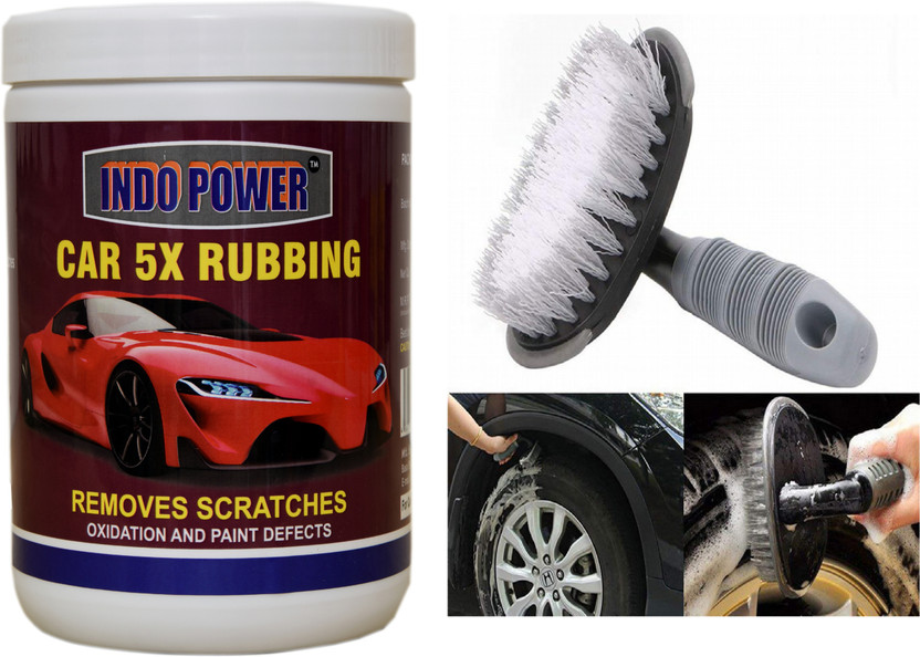 INDOPOWER LC865-CAR 5X RUBBING 1LC.+All Tyre Cleaning Brush
 1 pic . BAALCC867 Vehicle Interior Cleaner(1100 g)