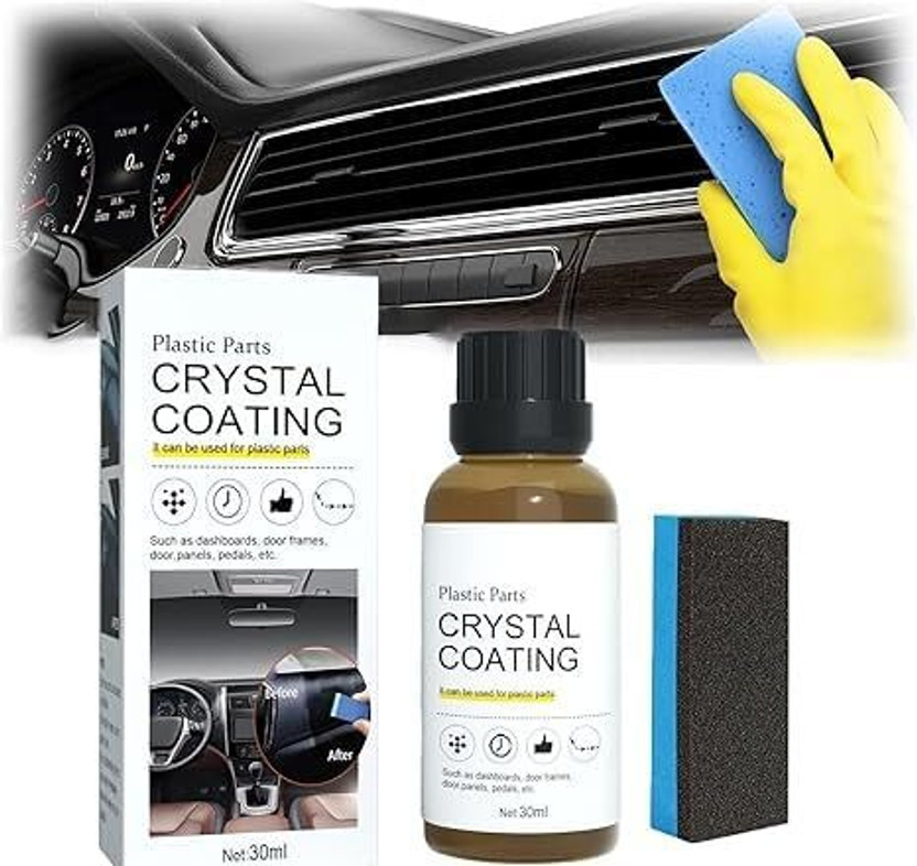 Bright Cove Liquid Car Polish for Dashboard, Bumper, Chrome Accent(30 ml, Pack of 2)