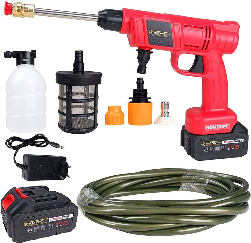 Homdum Cordless Car Washing Gun 24V Maf with Shampoo Bottle Attachment