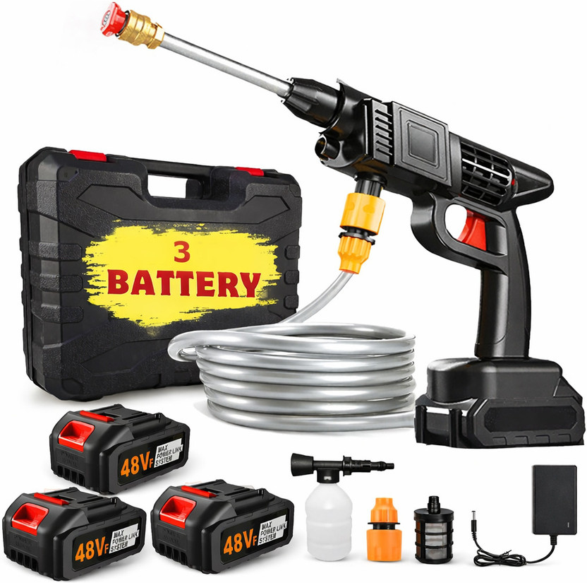 NextGen Cordless High Pressure Washer Gun | 48V 3 Battery | for Car_Bike & MultiClean Pressure Washer