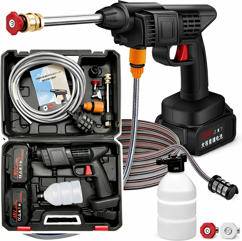 NextGen Cordless High Pressure Washer Gun | 48V Double Battery for Car_Bike / MultiClean Pressure Washer