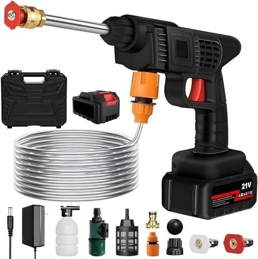 QuickWasher Pro 48V Portable Pressure Washer with 2 Batteries for Car wash & home cleaning Pressure Washer
