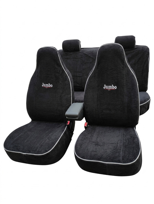 NKCARSEATCOVER Cotton Car Seat Cover(4 Seater, 2 Back Seat Head Rests)