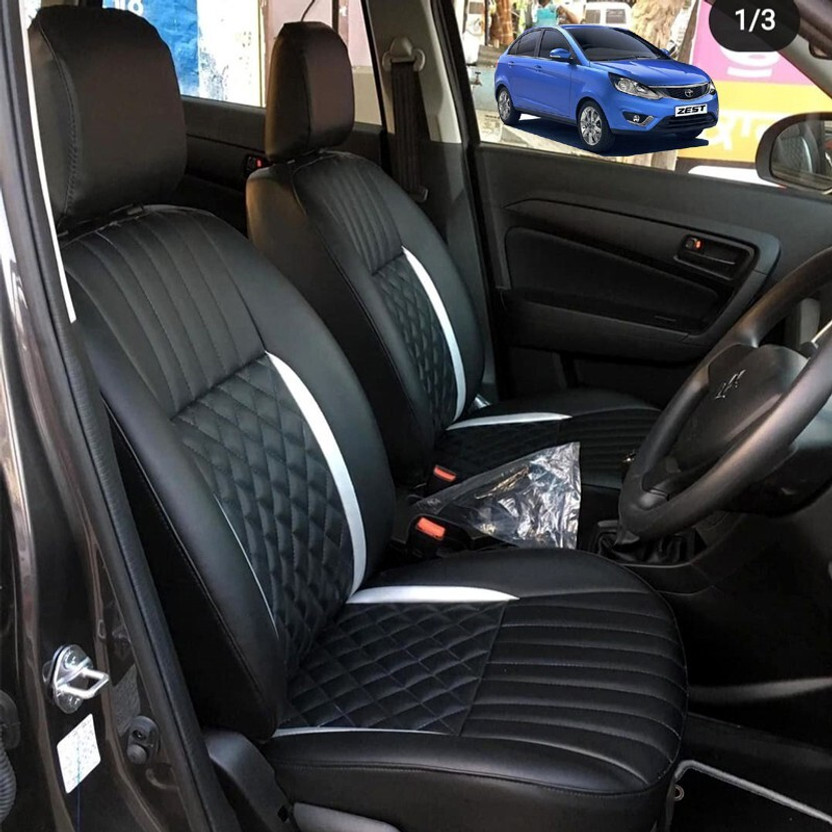 AutoSafe Leather Car Seat Cover For Tata Zest(Detachable Head Rest, Mono Back Seat, 5 Seater, 2 Back Seat Head Rests)