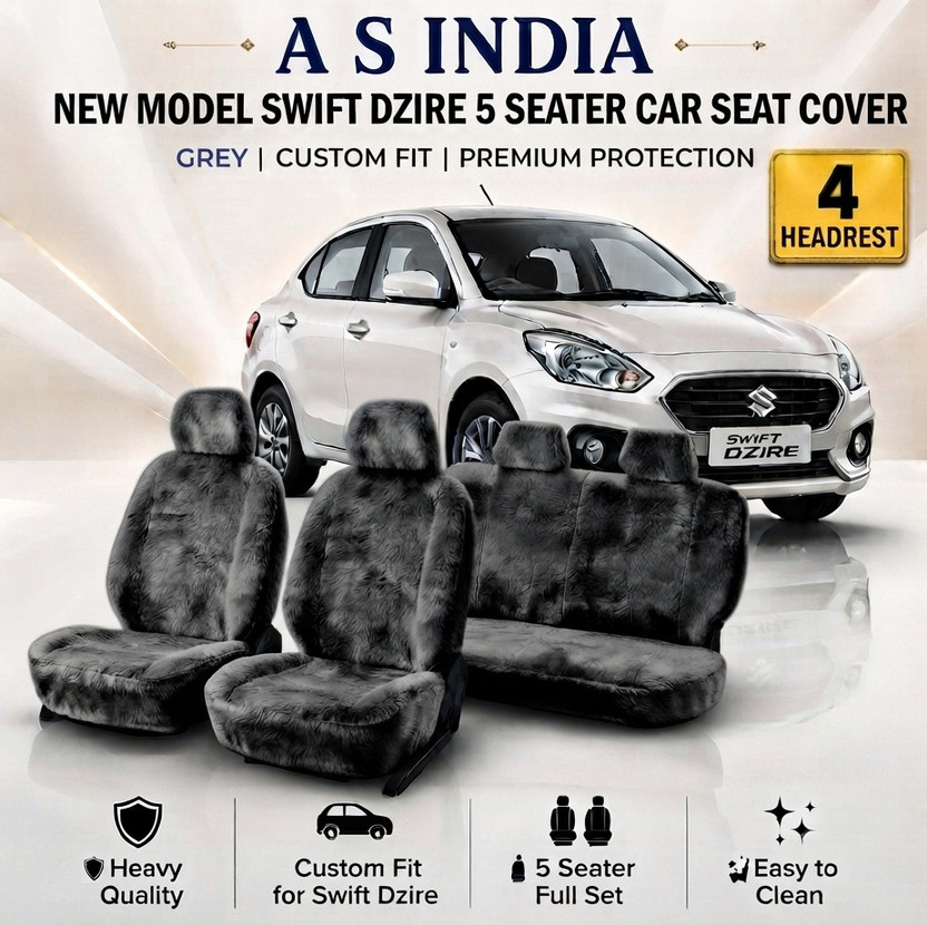 Flipkart A S INDIA Cotton Car Seat Cover For Maruti NEW MODEL SWIFT DEZIRE(5 Seater, 2 Back Seat Head Rests) - Flipkart Deal