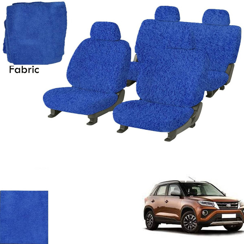 Crokrok Fabric Car Seat Cover For Toyota Urban Cruiser(Front Detachable Headrest, Mono Back Seat, With Back Seat Arm Rest, 5 Seater, 2 Back Seat Head Rests)