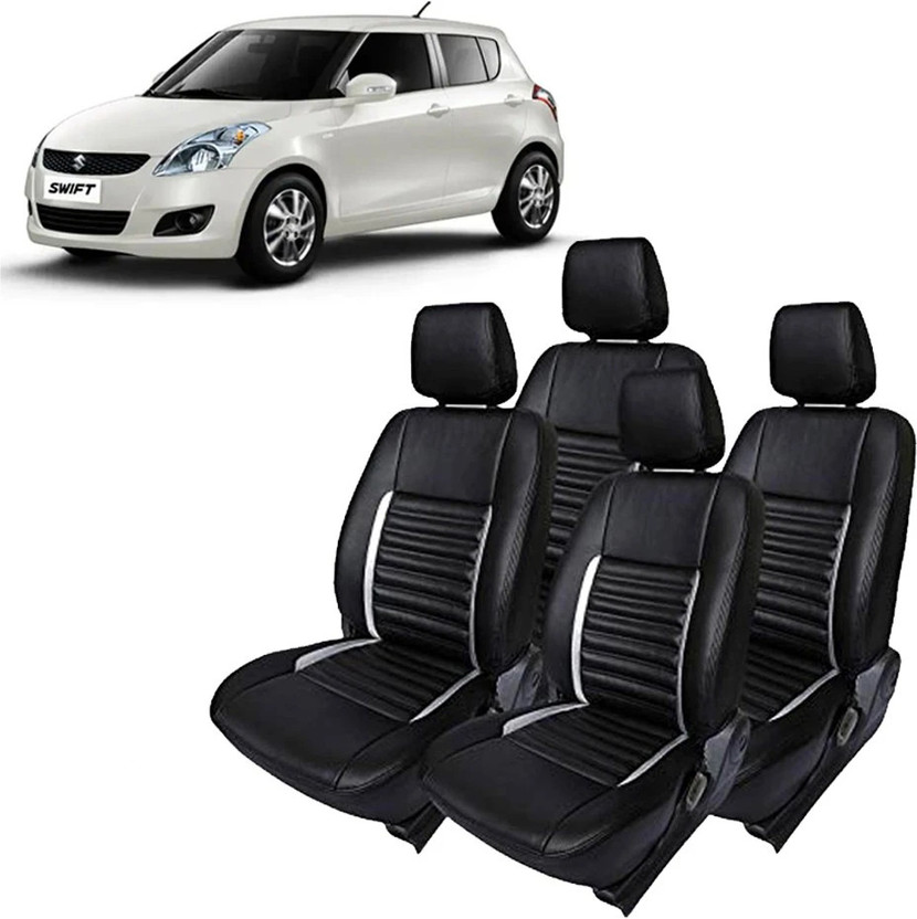 Luxury Premium Leatherette Car Seat Cover For Maruti Swift(All Detachable Headrest, Mono Back Seat, Without Back Seat Arm Rest, 4 Seater, 2 Back Seat Head Rests)