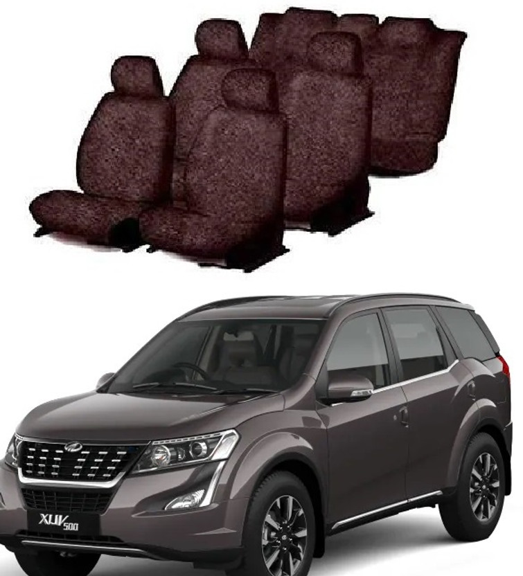 Autohug Cotton Car Seat Cover For Mahindra XUV 500(All Detachable Headrest, Split Back Seat, With Back Seat Arm Rest, 5 Seater, 2 Back Seat Head Rests)