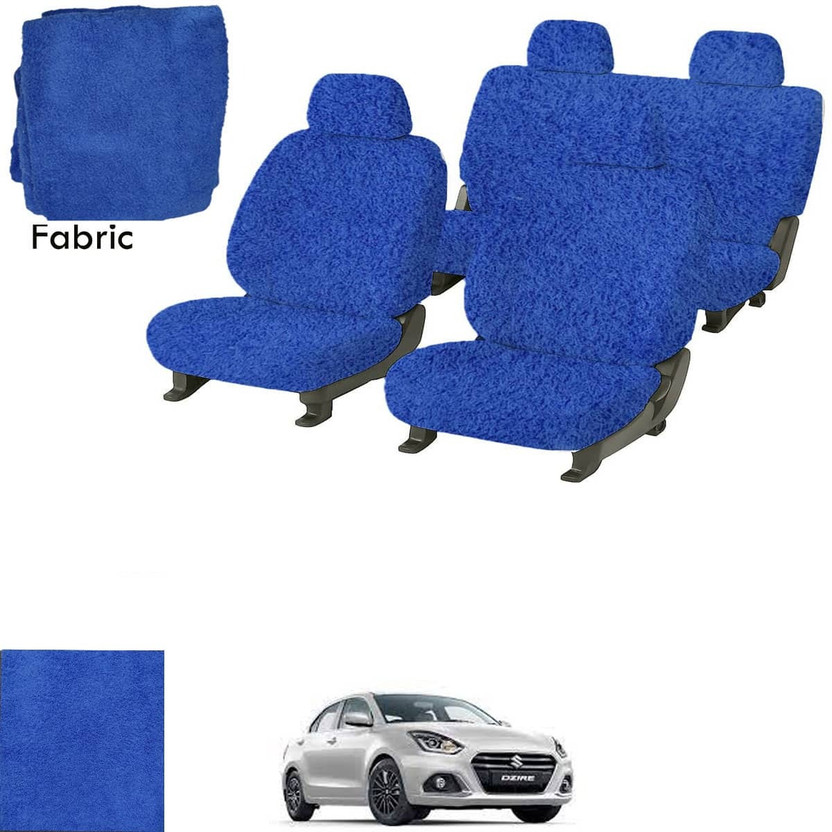 Crokrok Fabric Car Seat Cover For Maruti New Dzire(Front Detachable Headrest, Mono Back Seat, With Back Seat Arm Rest, 5 Seater, 2 Back Seat Head Rests)