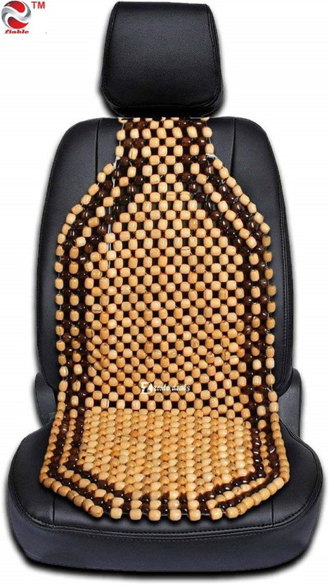Fiable Wooden Car Seat Cover For Universal For Car(NA, Mono Back Seat, 1 Seater)