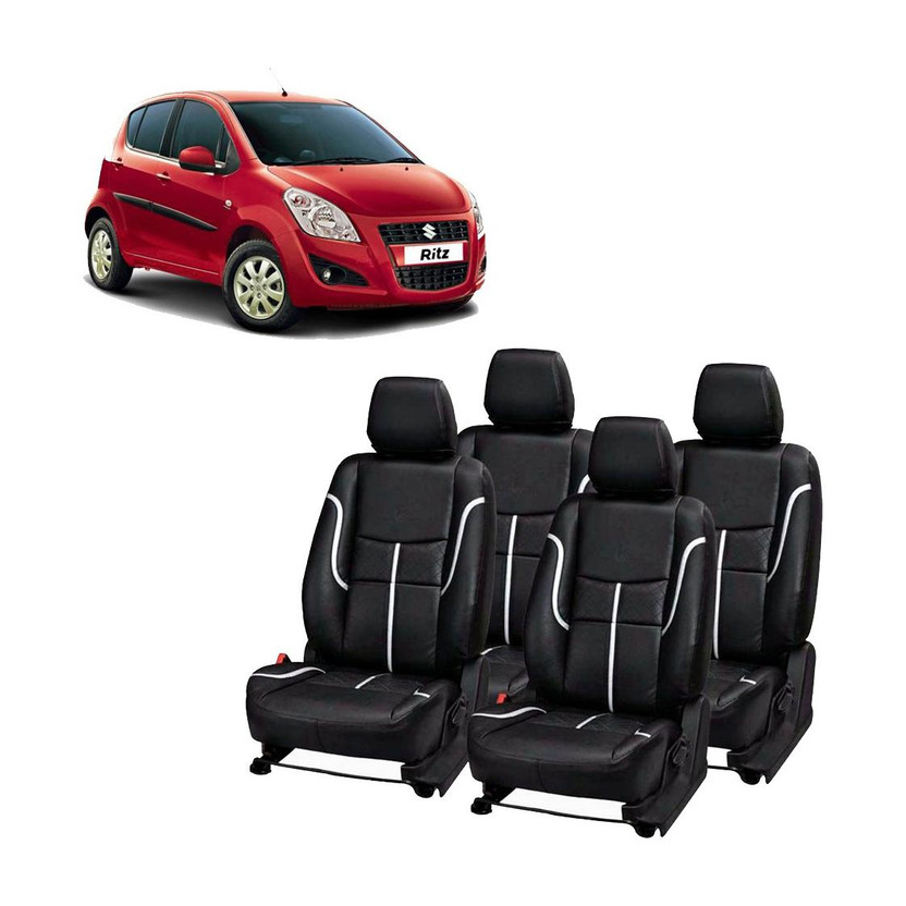 JMDi Leatherette Car Seat Cover For Maruti Ritz(All Detachable Headrest, Split Back Seat, Without Back Seat Arm Rest, 5 Seater, 2 Back Seat Head Rests)
