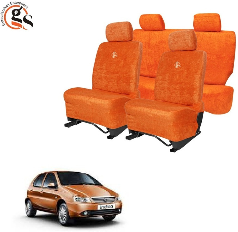 GSE Cotton Car Seat Cover For Tata Indica(Front Detachable Headrest, Mono Back Seat, Without Back Seat Arm Rest, 5 Seater)
