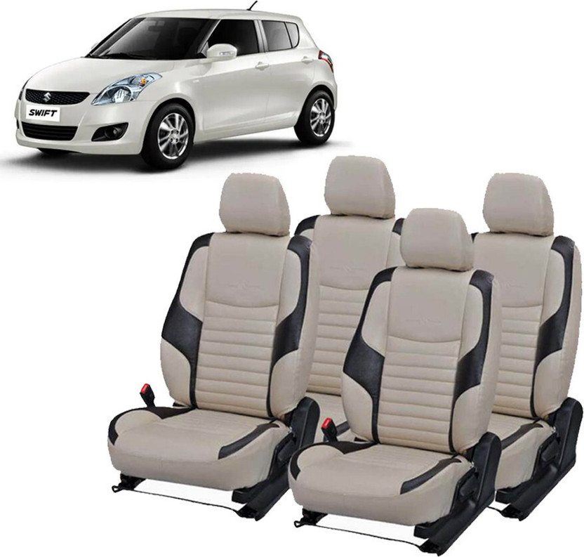 Luxury Premium Leatherette Car Seat Cover For Maruti Swift(All Detachable Headrest, Mono Back Seat, Without Back Seat Arm Rest, 5 Seater, 2 Back Seat Head Rests)