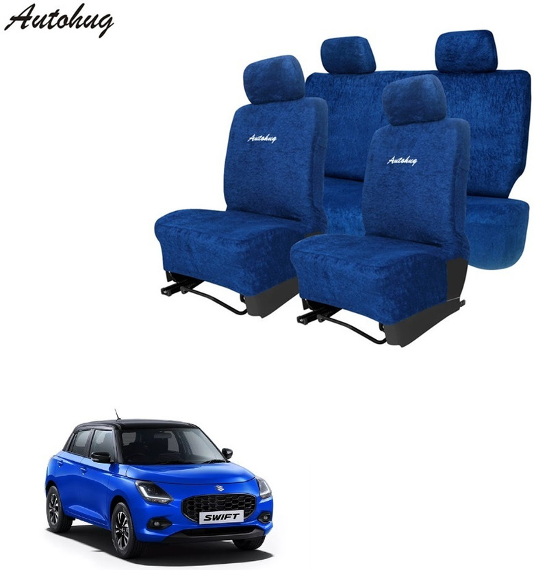 Autohug Cotton Car Seat Cover For Maruti New Swift(Front Detachable Headrest, Split Back Seat, Without Back Seat Arm Rest, 5 Seater, 2 Back Seat Head Rests)